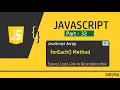 JavaScript forEach Method or Loop Tutorial For Beginners in Hindi Adisma