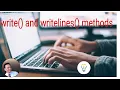 write writelines methods in Python