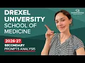 How to write your Drexel COM secondaries