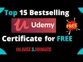TOP 15 Udemy course certification in FREE udemy free courses udemy course for free
