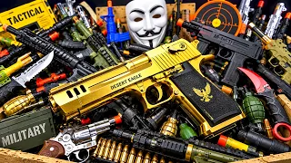 GOLD DESERT EAGLE in a Huge Toy Gun Collection! AK47, M4, Revolvers, Rifles & More