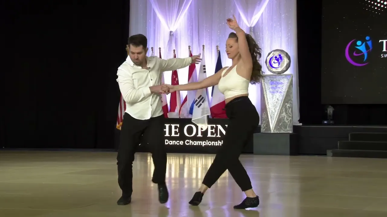 Improv West Coast Swing - Ben Morris & Cameo McHenry - The Open Swing Dance Championship 2023