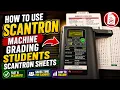 How to use SCANTRON Machine - Grading students s scantron sheets