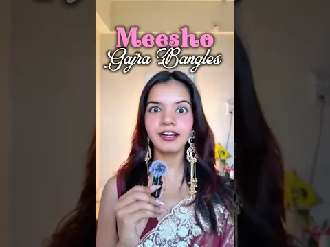 New Viral Meesho Gajra Bangles🔥Trending Bangles You Need to See😳 #meeshohaul #viral #trending