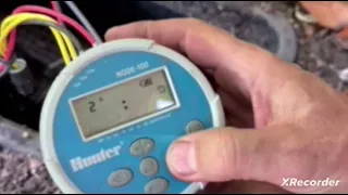 Hunter Node timer irrigation system tutorial quick and dirty basic 101 programming