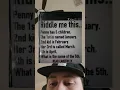 Riddle Name The Fifth Child Among January February March And April