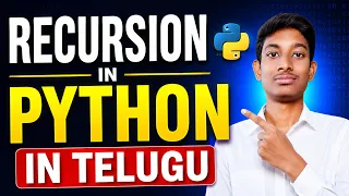 Recursion in Python in Telugu Recursion Explained with Examples Python Tutorial for Beginners