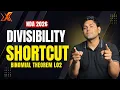 Divisibility Problems NDA Maths Shortcuts Tricks for NDA 2026 Equation X