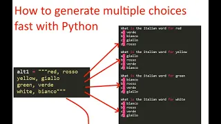 How to create Multiple-Choice Questions in Python
