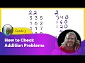 How to check addition problems