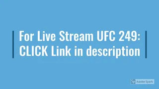 April 18 2020 UFC 249 Live Update Reddit UFC 249 Streams Khabib Nurmagomedov vs Tony Ferguson