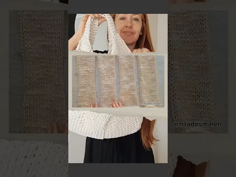 4 rectángulos! Ideal para principiantes, todo derechito 👏🔥Tu primer bolso tejido
