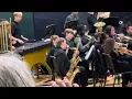 QMS beginning band plays conquest by Brian balmages at 2025 spring concert