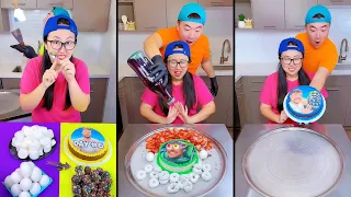 Ice cream challenge!🍨 MrBeast cake vs random foods mukbang