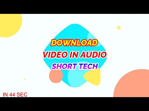Download MP3 How to Download Youtube Videos in | MP3 Audio | or All Formats With a simple Trick ||