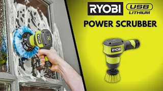 POWERFUL COMPACT Cleaning RYOBI USB Lithium Power Scrubber