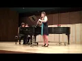 Scaramouche Milhaud  3rd movement  Tashina Wortham, clarinet