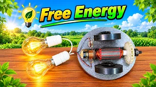 How To Make 220V Free Energy Generator With 2 Magnets  DIY Experiment