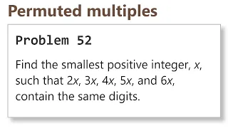 Project Euler Problem 52