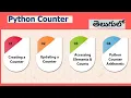 Python collections Counter Collections in Python Counter collections TELUGU Python Tutorial