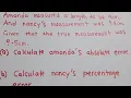 Absolute Error Percentage Error Relative Error And Tolerance - Well Explained