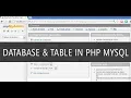 How to create Database Table in php mysql tutorial - Step by step guide