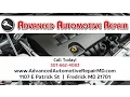 Advanced Automotive Repair Frederick MD Auto Repair and Muffler and Exhaust Systems