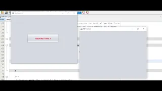 Java Open New Window On Button Click NetBeans
