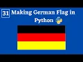 Make German Flag in Python Turtle Python Turtle Graphics Tutorial make flag in python turtle