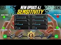 NEW UPDATE 4.1 CODE 🔥 PUBG MOBILE/BGMI SENSITIVITY SETTINGS 2025 | BEST SCOPE SENSITIVITY SETTINGS✅