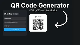 How To Make QR Code Generator using HTML CSS and JavaScript