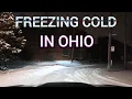 FREEZING COLD AND SNOW IN TOLEDO OHIO