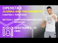 OpenStax Algebra and Trigonometry - Chapter 3 Section 1 Functions and Function Notation