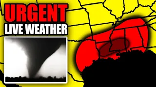 🔴LIVE - Tornado Outbreak Coverage With Storm Chasers On The Ground, Live Weather Channel...