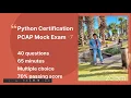 Python Certification PCAP practice Exam