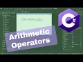 C - Arithmetic Operators