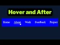 How to Create Underline Hover Effects hover effect in css in 2022