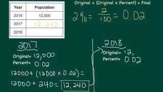 Multi step percent increase 2
