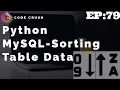 Python Database Connectivity MySQL Sorting Table Data What Is Order By Query