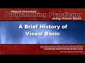 OOP Programming VB - 01G Brief History of Visual Basic