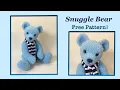 How to make a teddy bear Snuggle Bear FREE PATTERN Full Tutorial with Lisa Pay