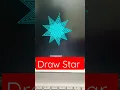 Draw Star Using Python python turtle