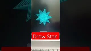 Draw Star Using Python python turtle