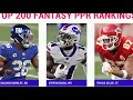 Updated Fantasy Superflex Rankings 2021 Top 200 for PPR leagues
