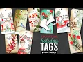 Handmade Holiday Gift Tags with Cardmaking Techniques Penny Black Stamping and Die Cutting
