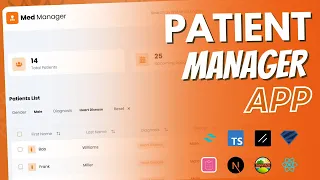 Build a Patient Manager React App Using Typescript Tanstack Table Next Js