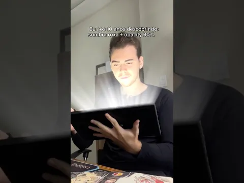 Quando você DESCOBRE: sombra roxa + 30% de opacidade