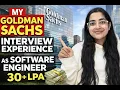 Goldman Sachs Interview Experience Software Engineer Role 30 LPA Package