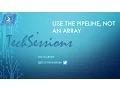 Windows PowerShell Gotcha - Use the Pipeline Not an Array
