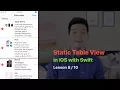 UITableView Pt CREATE STATIC UITABLEVIEW AND UITABLEVIEWCONTROLLER
